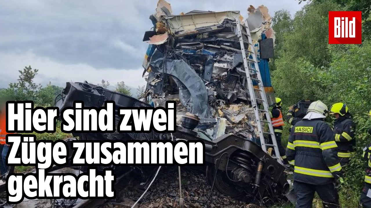 Horror-Crash: Drei Tote nach Zugkollision in Tschechien