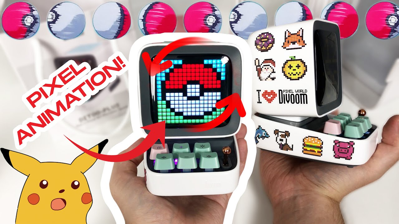 Divoom Ditoo Plus Retro Pixel Art Portable Bluetooth Speaker Unboxing