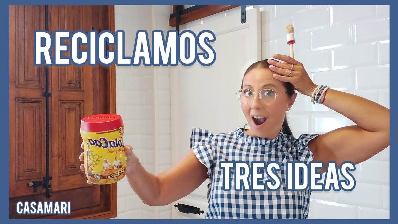 3 Ideas 💡 Súper fáciles para Reciclar ♻️ botes de Colacao #tips #manualidades #reciclaje