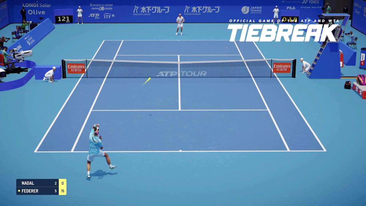 TIEBREAK - Roger Federer Vs Rafael Nadal I Japan Open I Legendary AI (PS5)