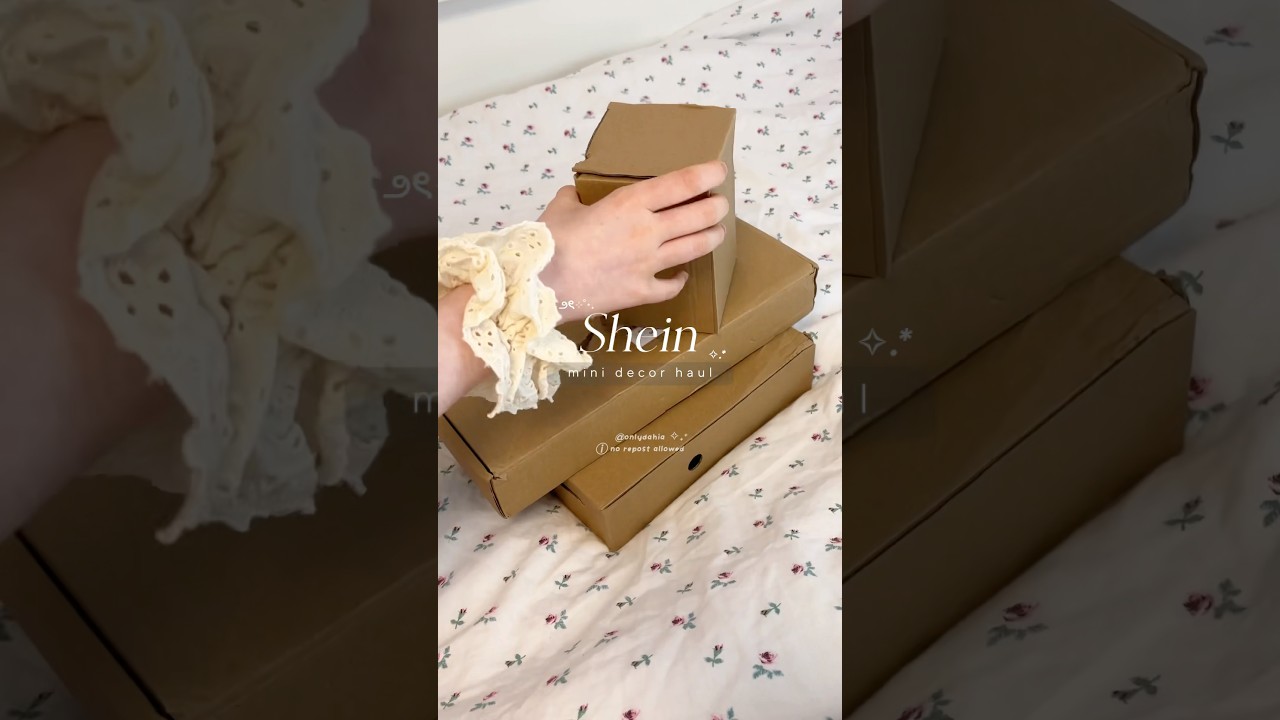 shein cute haul 🎀 #shortvideo #haul #unboxing #shein #sheinforall #sheinhaul #homedecor #sheinfinds