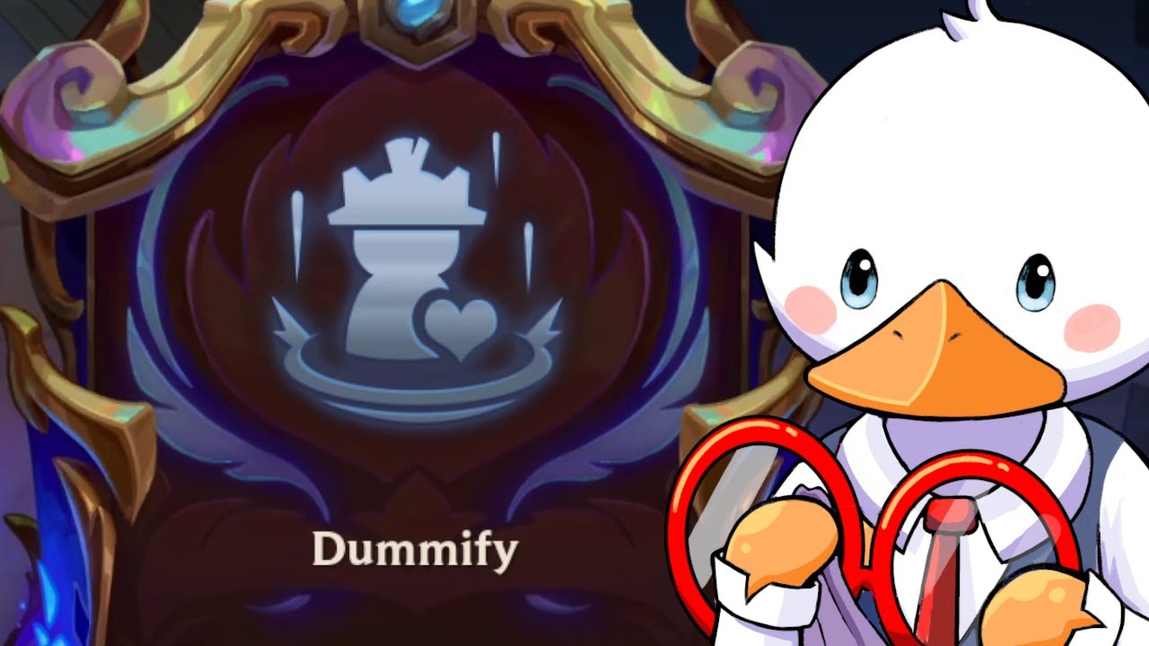 I clicked on Dummify then reforged my items. It turned into one of my most insane games of Set 16.