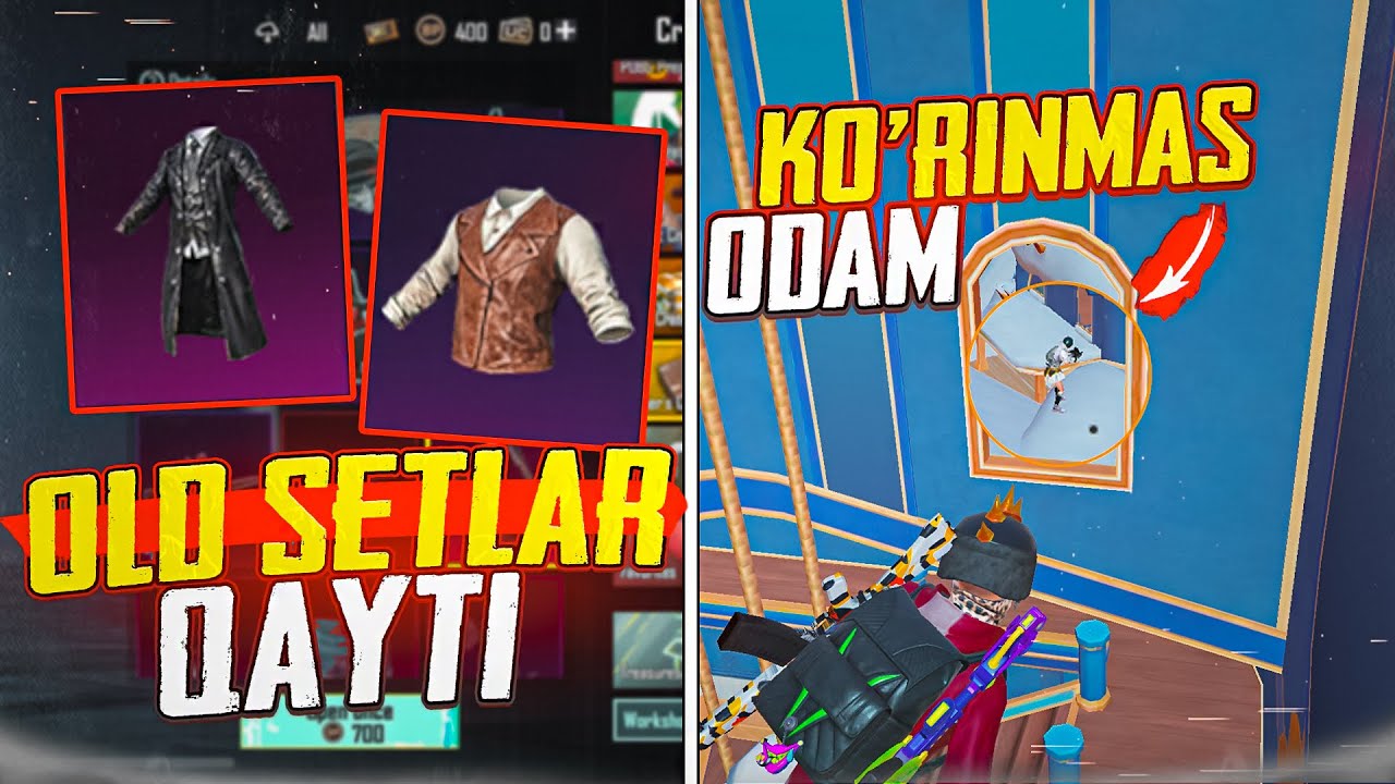 TIKTOKDAGI LIFEHACK VA BAGLAR 🤩 OLD SETLAR QAYTIMI OZI 😒 #pubg #pubgmobile 