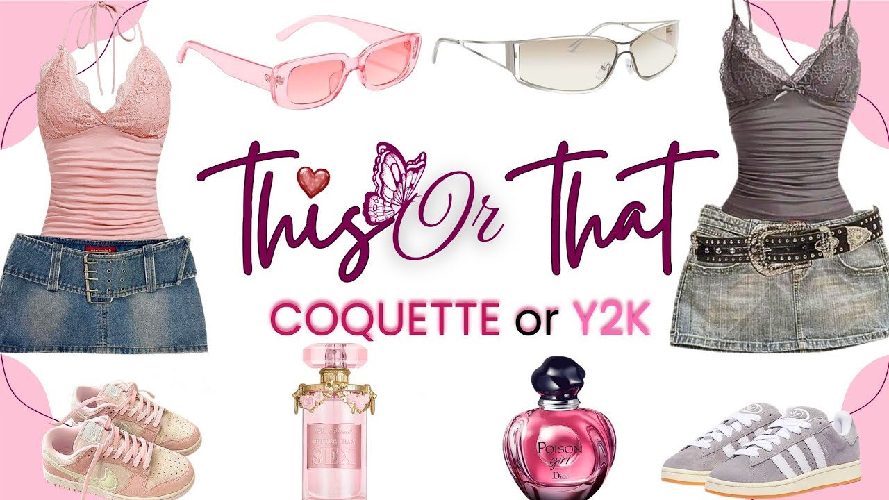 Coquette vs. Y2K – Which Aesthetic Matches You 💖  This or That