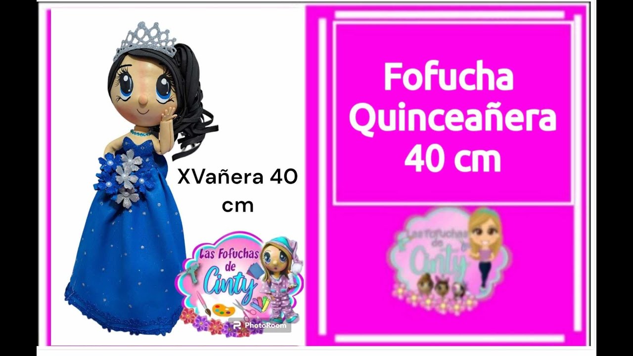 clase 712 fofucha quinceañera 40 cm