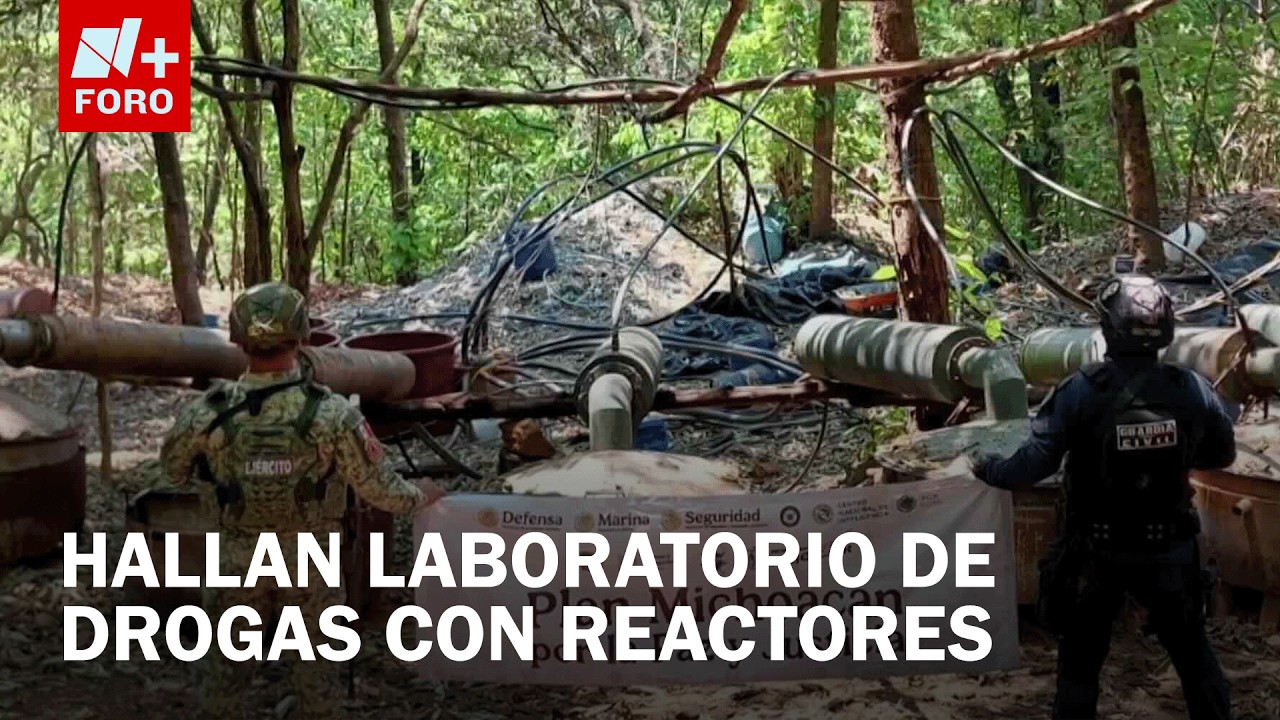 SSP y Ejército desmantelan laboratorio clandestino de drogas en Michoacán