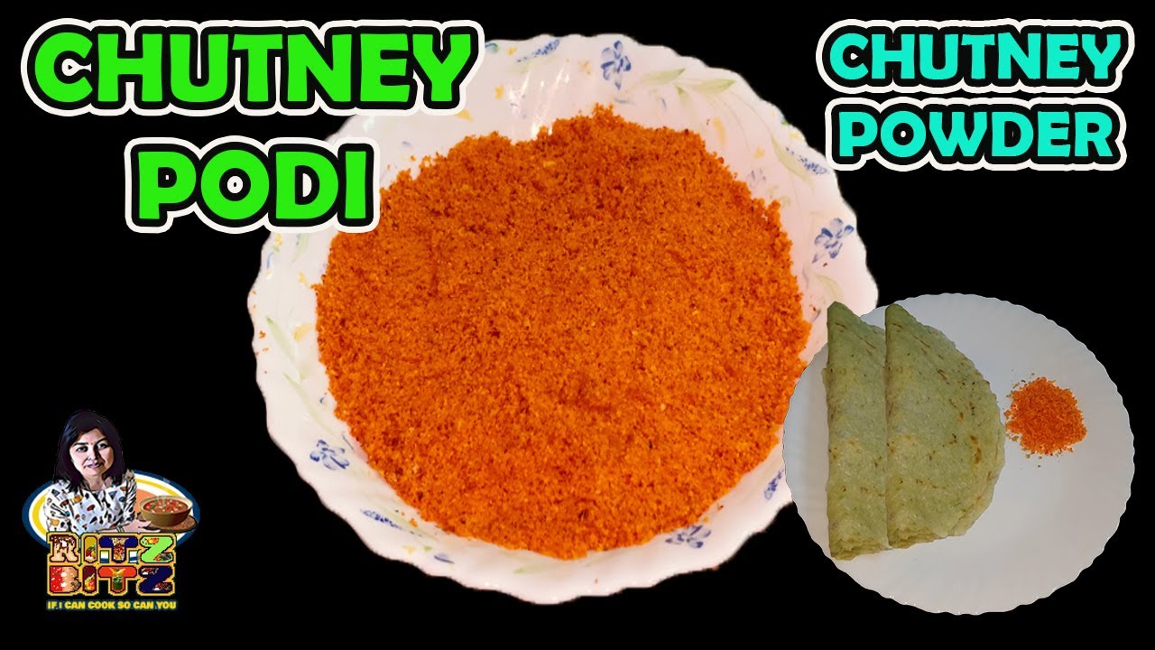 CHUTNEYPODI |CHUTNEYPOWDER|How to make Chutney podi at home #RITZBITZ