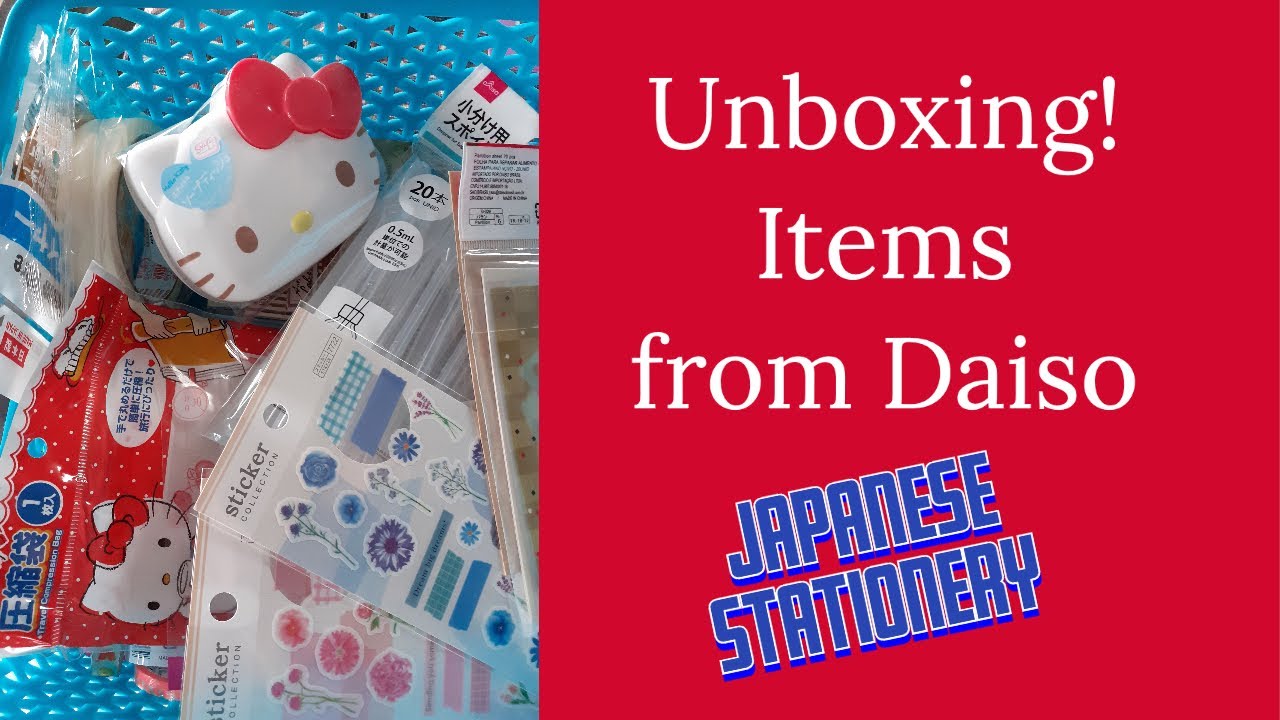 Unboxing Items from Daiso Store: Japanese Stationery and More