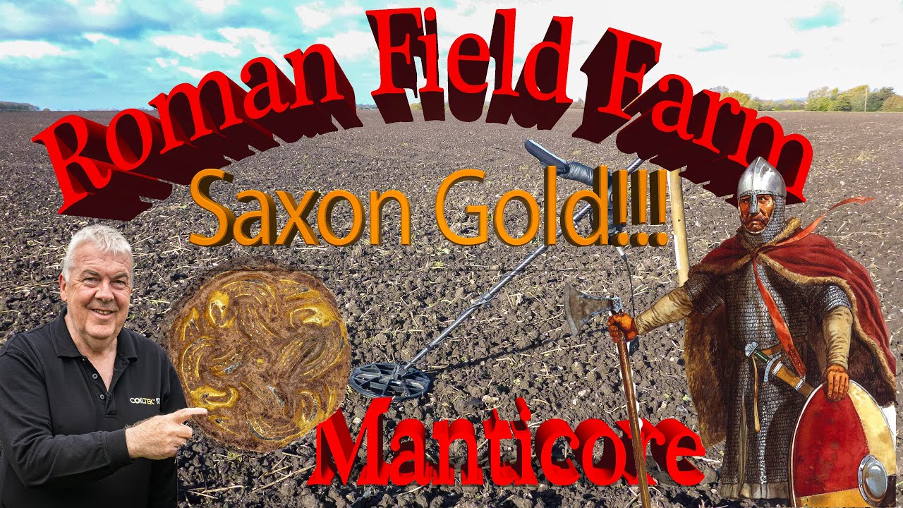 Metal detecting with Mal and Manticore at Roman Field farm
