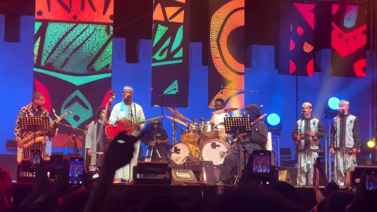 HOUSSAM GANIA and Marcus Gilmour - song 2 - Gnaoua Festival Thursday June 19 2025 - Essaouira, Maroc