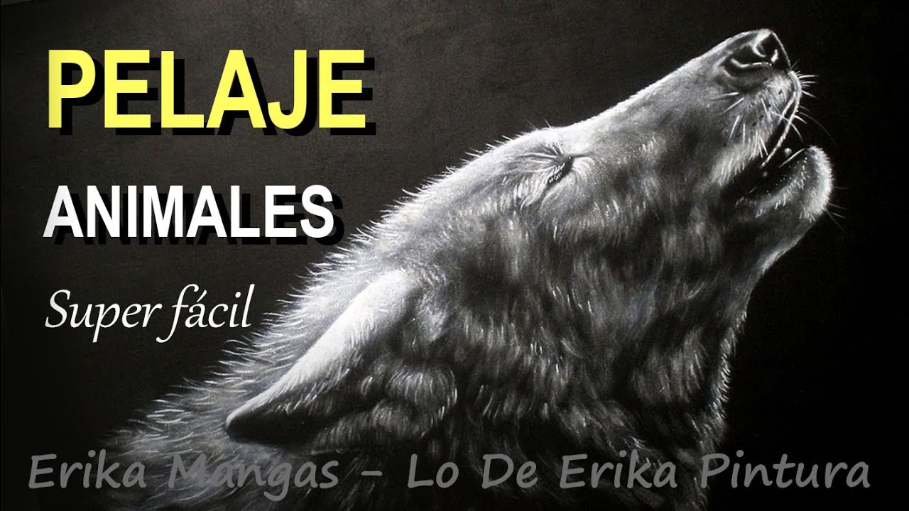 Técnica super fácil para pintar animales!! Lobo Monocromía
