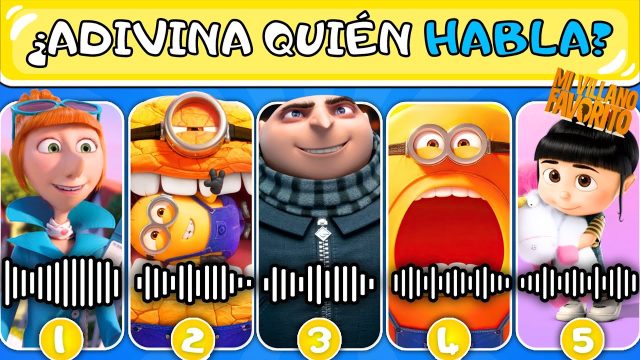 ¡Adivina de 'Mi Villano Favorito 4' Por La Voz...! 🍌🤓🔊