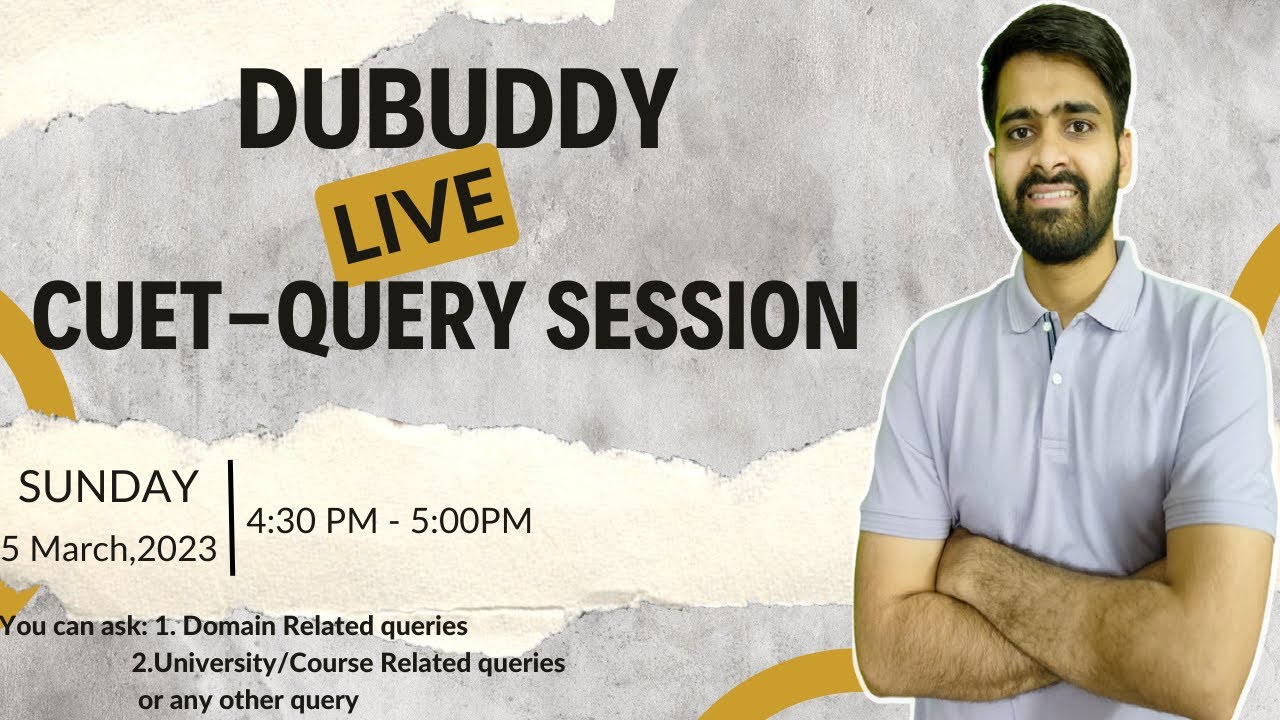 CUET 2023 Application Doubt Session: Get Your Every Query Solved.