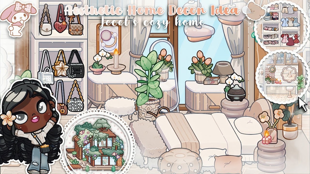 AESTHETIC HOME DECOR 🌸 | JECEL'S COZY HOME SPACE | AVATAR WORLD