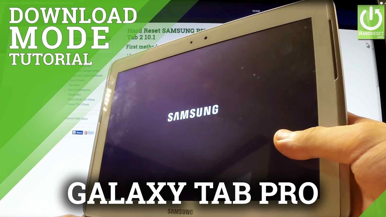 Режим загрузки в SAMSUNG P5100 Galaxy Tab 2 10.1 — вход и выход