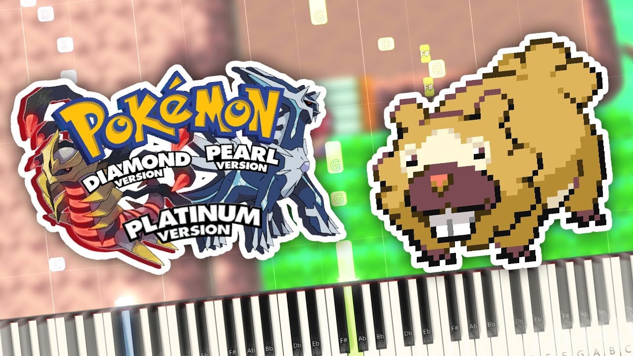 Pokemon Diamond & Pearl - Route 205 (Night) Theme Piano Tutorial Synthesia
