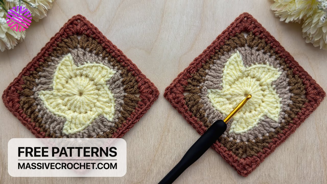 Crochet a VERY EASY & UNUSUAL Granny Square for Beginners 👌