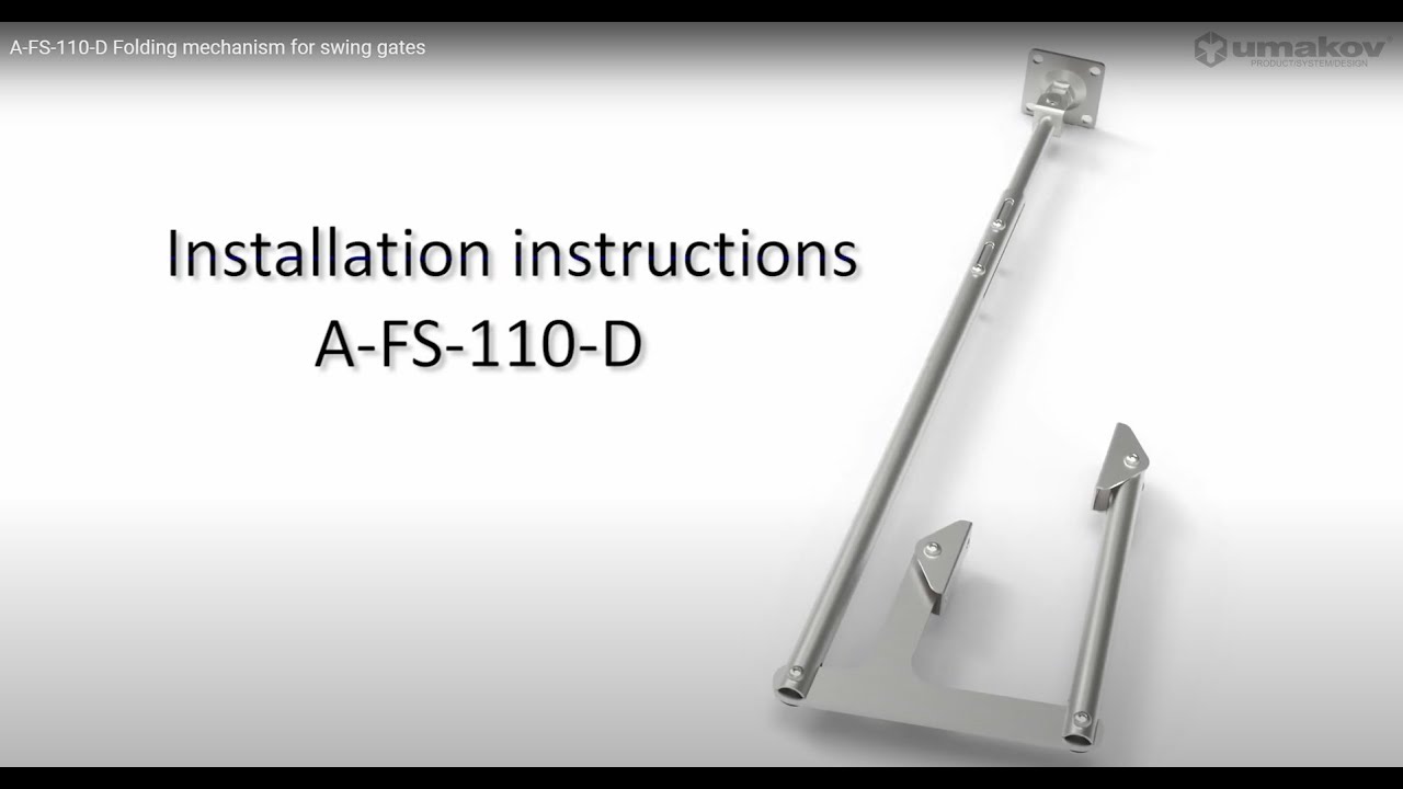 A-FS-110-D Folding mechanism for swing gates