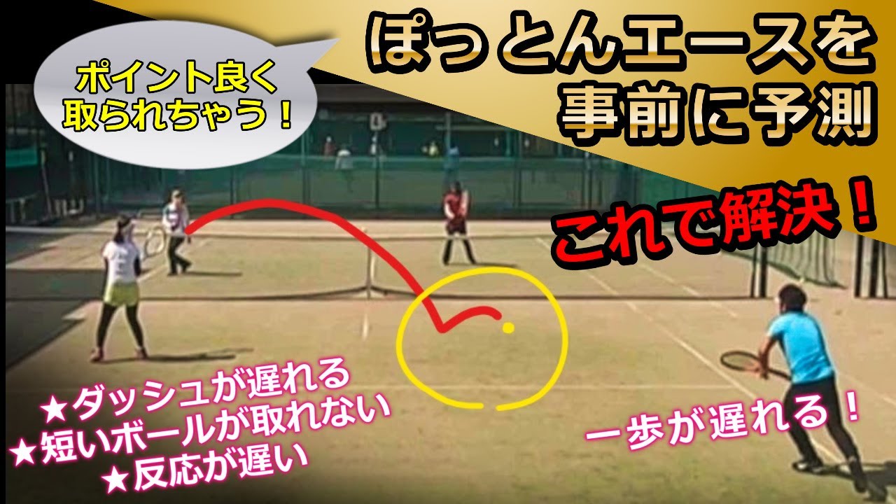 相手のフォームを見て予測！一歩速く動けるボールに追いつく軌道の見方と沈め方