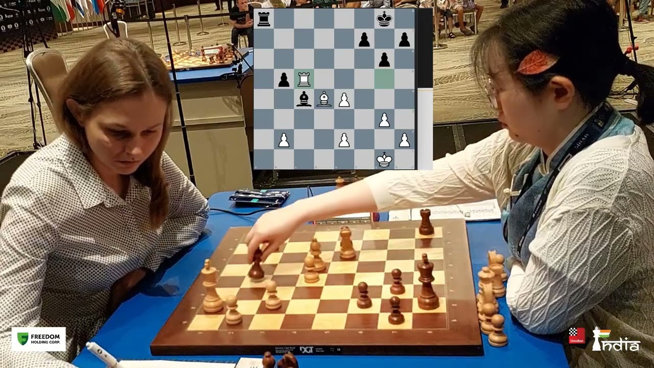 Majestic Play by Anna Muzychuk against Zhongyi Tan | FIDE Women's World Cup 2023 3rd-4th place match