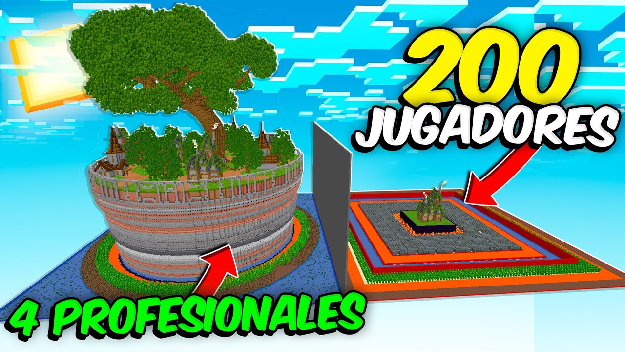 4 Constructores PRO vs 200 NOOBS hacen una BASE SEGURA en Minecraft