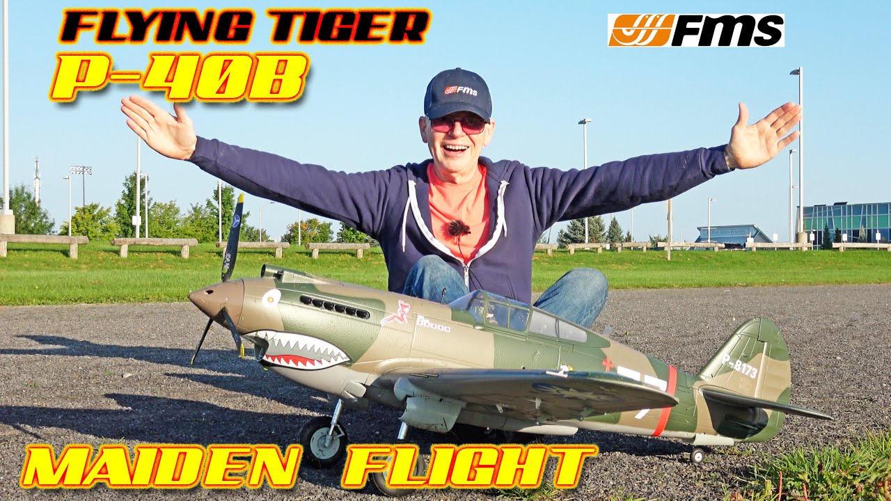 Simply AMAZING! The FMS P-40B Warhawk Flying Tiger Maiden Flight