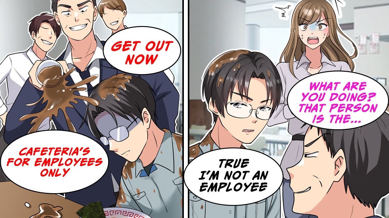 [Manga Dub] A manager threw coffee at me, but a girl defended me, then he found out...!? [RomCom]