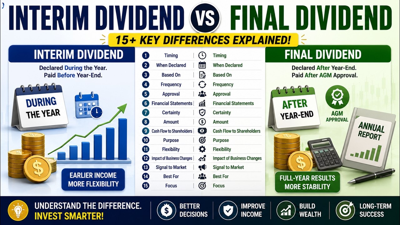 Difference Between Interim Dividend and Final Dividend