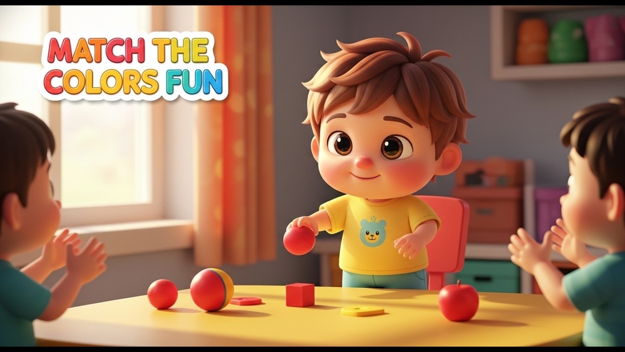 Match the Colors Fun – Nursery Rhyme, Color Learning, and Toddler Play