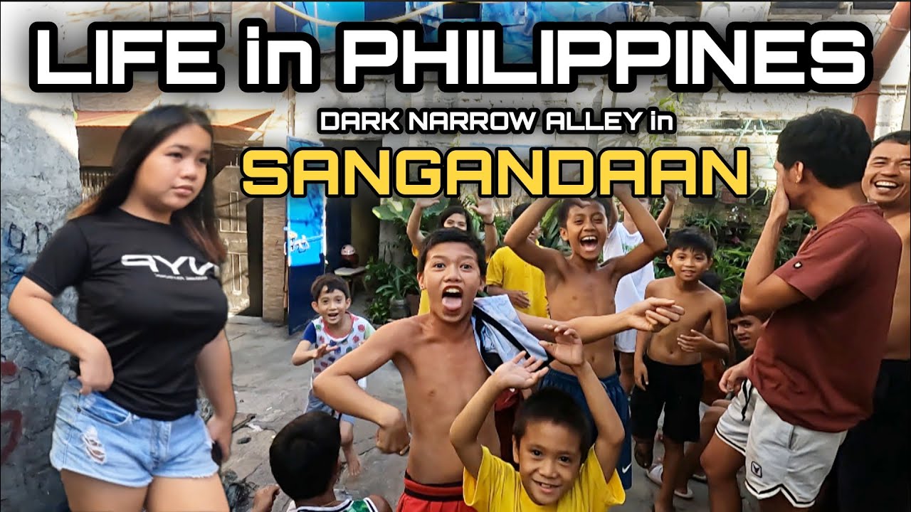 INTENSE WALK at DARK NARROW ALLEY in SANGANDAAN CALOOCAN METRO MANILA PHILIPPINES [4K] 🇵🇭