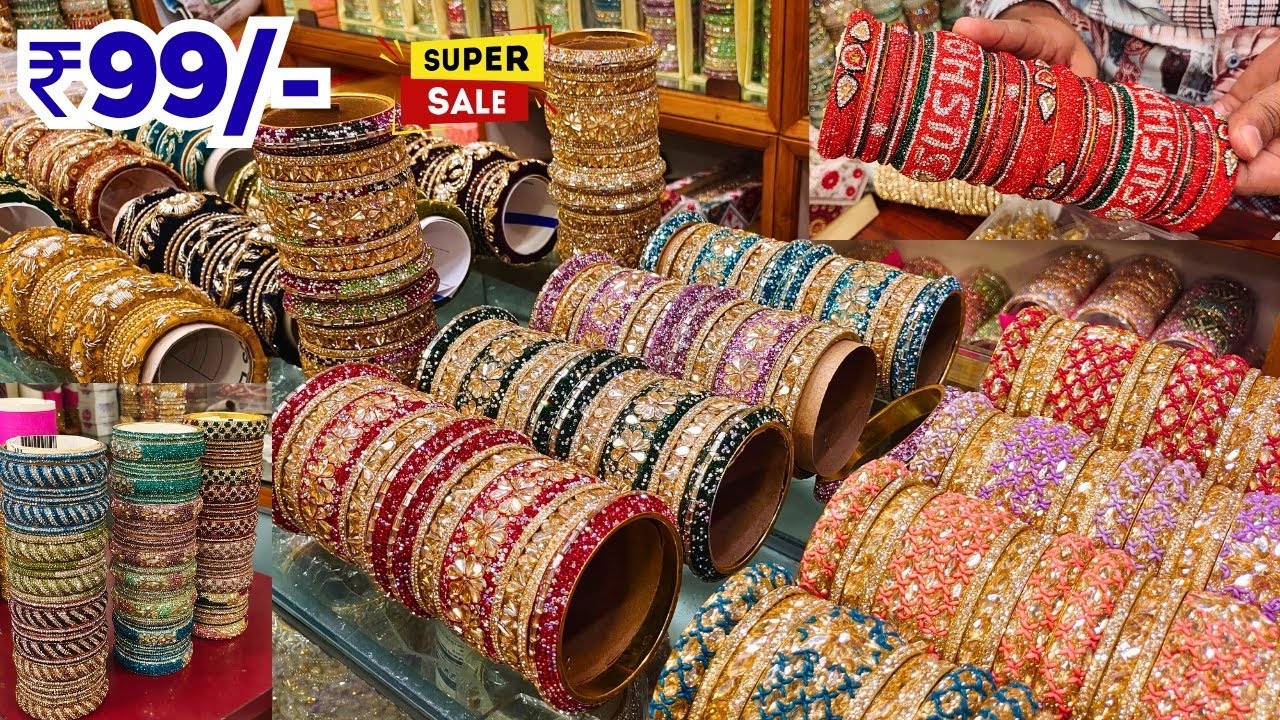 Charminar Bridal Bangles 💫OFFER |  Ladbazar Wholesale Market Hyderabad Shopping