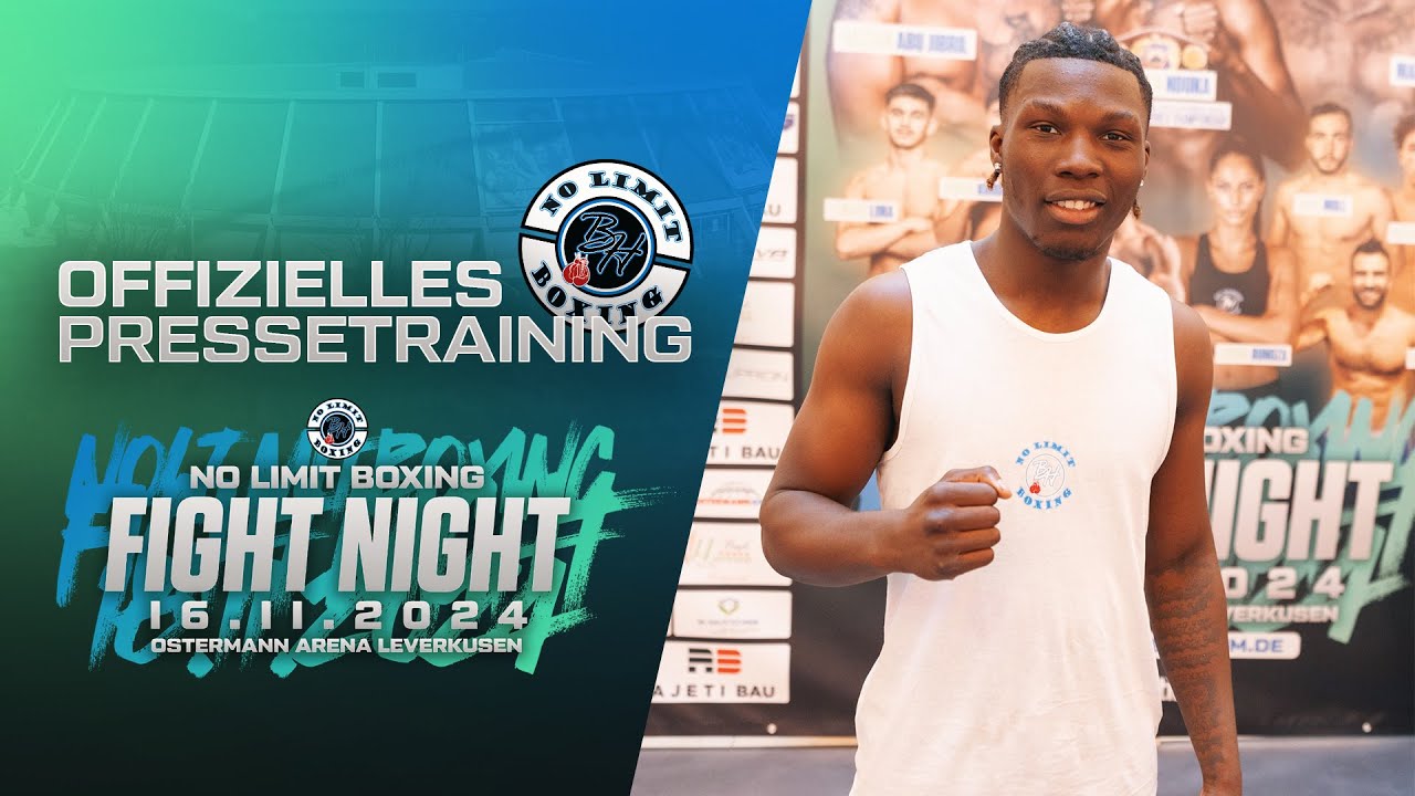 Pressetraining zur NO LIMIT FIGHT NIGHT am 16.11.2024 in der Ostermann Arena in Leverkusen