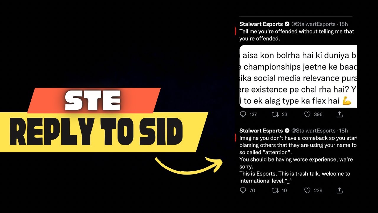 SID REPLY TO STE 🔥