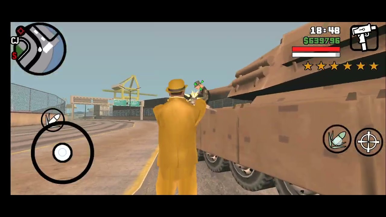 GTA San Andreas Los Santos Tunnel Massacre & Rampage + Six Star Escape 