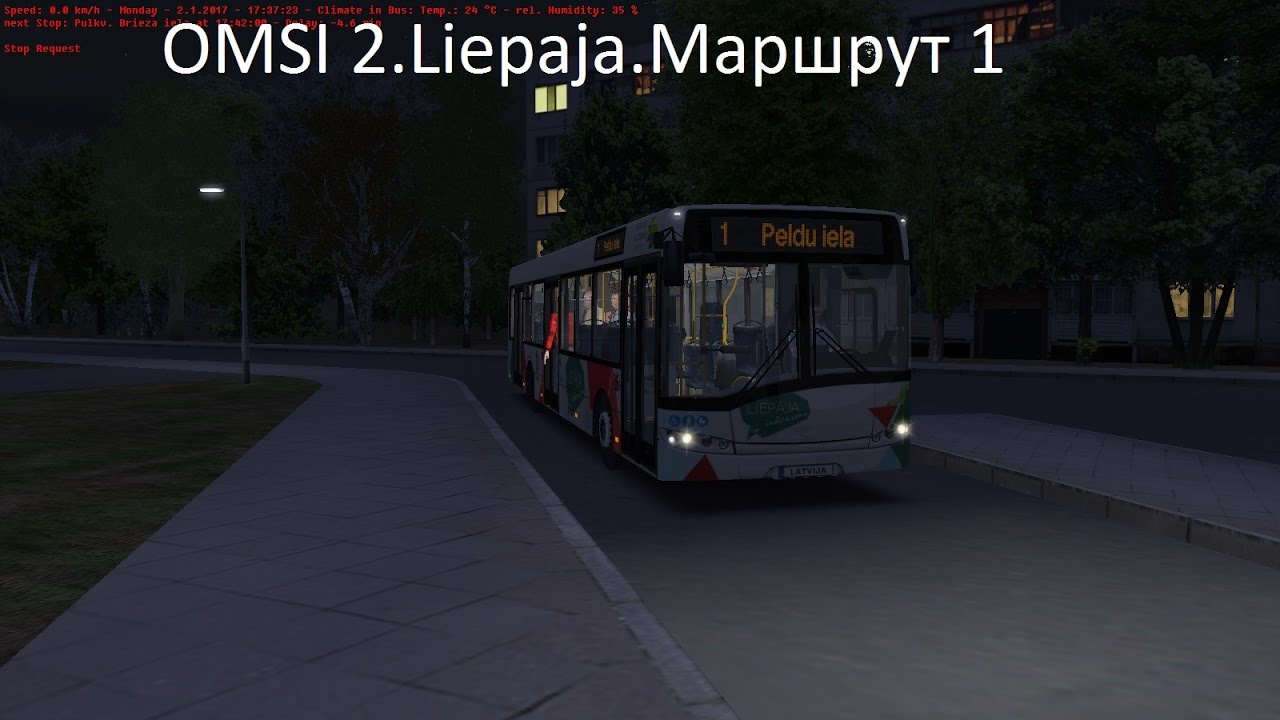 OMSI 2. LIEPAJA. Маршрут 1