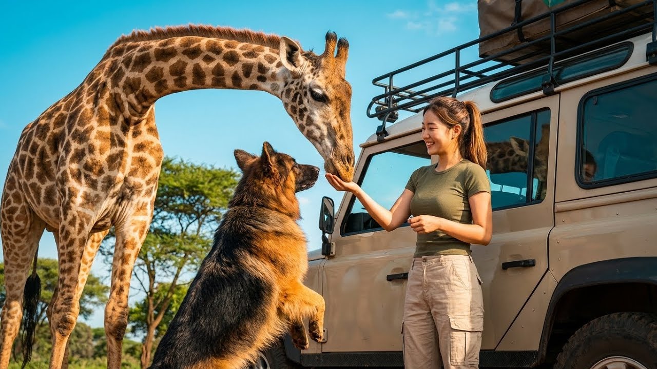 Solo Camping in African Savannah   Heavy Rain & Lion Encounter 🦁⛈️ ASMR 8K