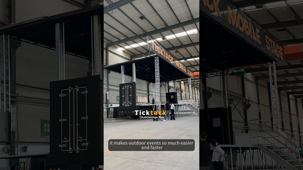 Mobile stage semi-trailer TL90 for sale 