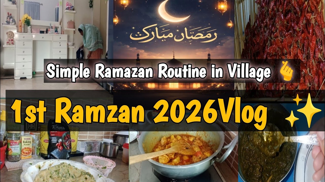 Ramzan Mubarak 🌙 | 1st Sehri Se Iftar Tak Routine | Ramadan Vibes 2026