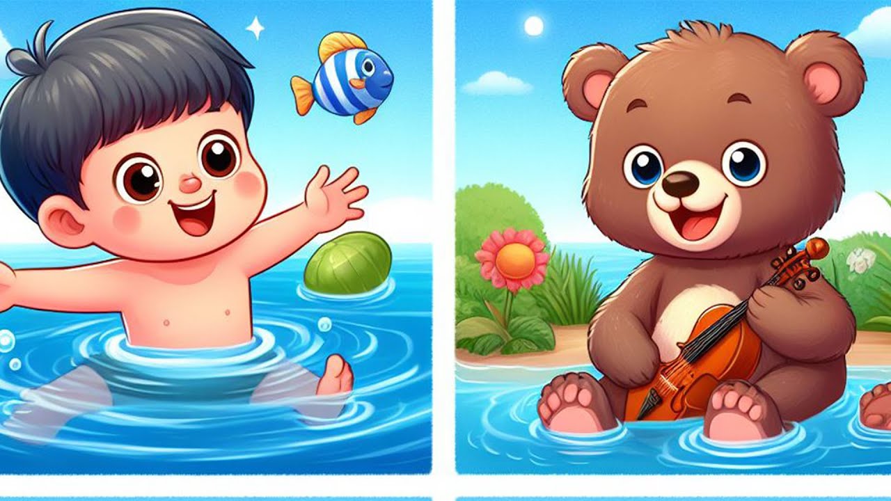 Ayı ve oğlan sudaki iki balıkçı gibidir (30 DK) - Çocuk Şarkısı