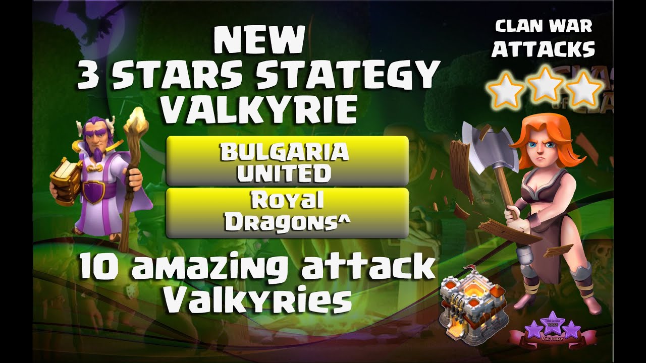 Clash of clans |  Attack Valkyries | CLAN WAR  