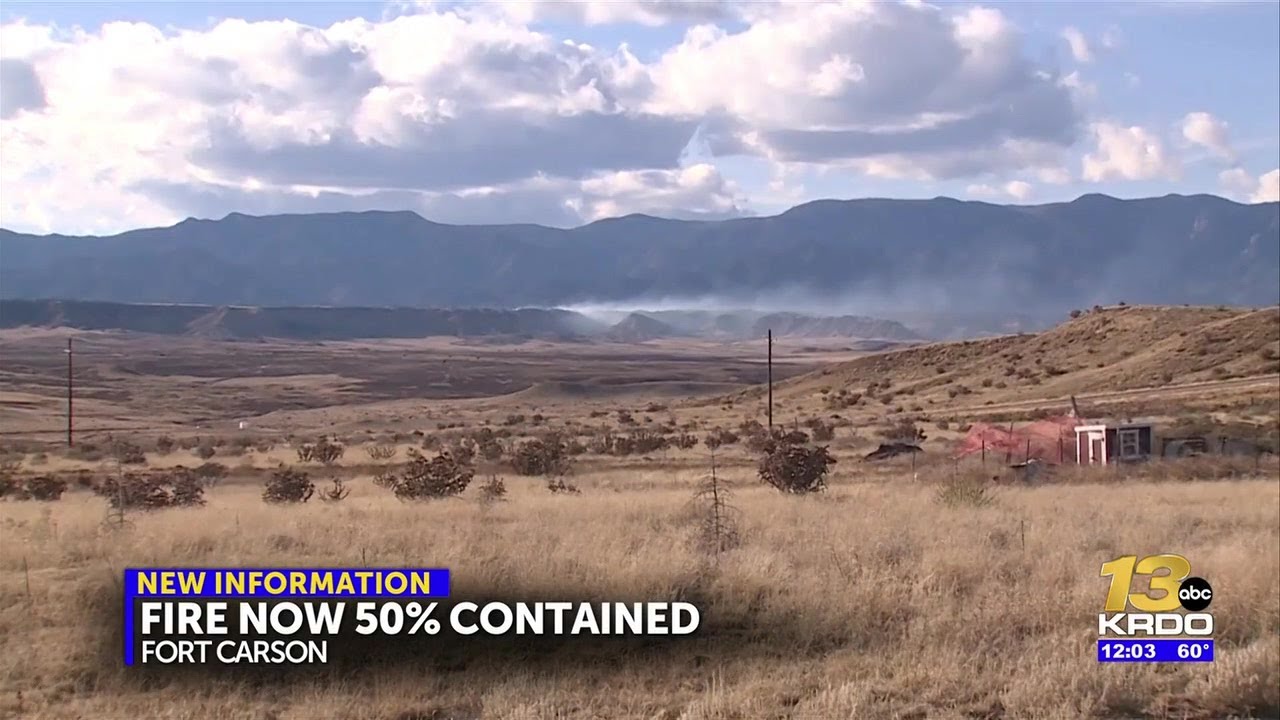 Crews continue to fight fire on Fort Carson which now sits at 50% containment