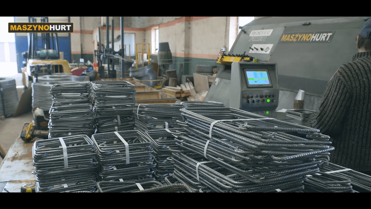 1000 szt/h NOWOCZESNA PRODUKCJA ZBROJEŃ fi 6-12 mm -AUTOMAT DO DRUT W KRĘGU-COIL WALCÓWKA STRZEMIONA