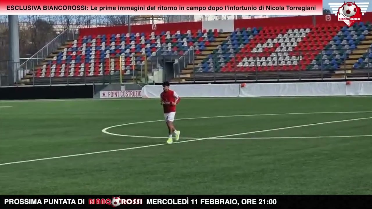 ESCLUSIVA BIANCOROSSI:le prime immagini del ritorno in campo dopo l'infortunio di Nicola Torregiani!