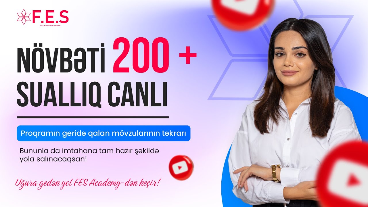 200+ SUALLIQ SINAQ İLƏ PROQRAMI TAM TƏKRAR EDƏK I FİDAN İSGƏNDƏROVA