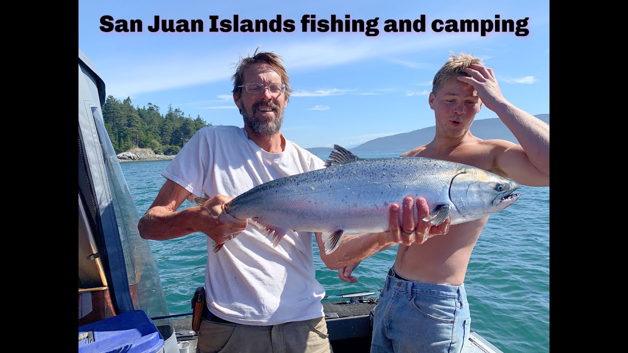 San Juan Islands salmon fishing and camping adventure