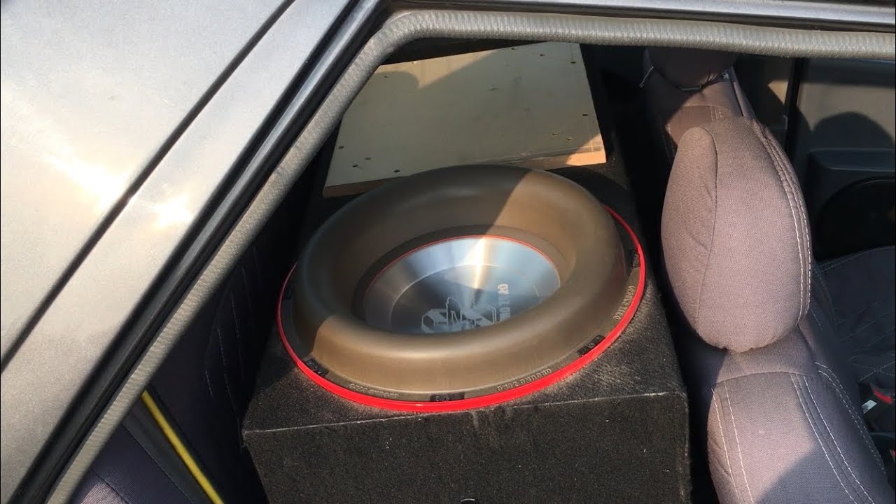 Single subwoofer 4000w ground zero nuclear 15” crazy excursion low hz🔥 @mrshafieegz  #subscribe