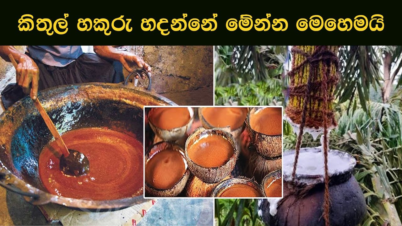 හරි විදිහට කිතුල් හකුරු හදන්නෙ මෙහෙමයි/ traditional food/How to make Kithul jaggery in sinhala