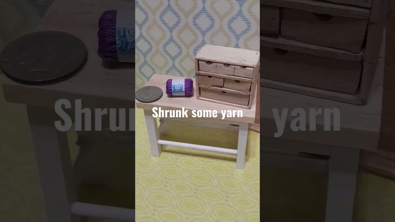 Making mini yarn skeins