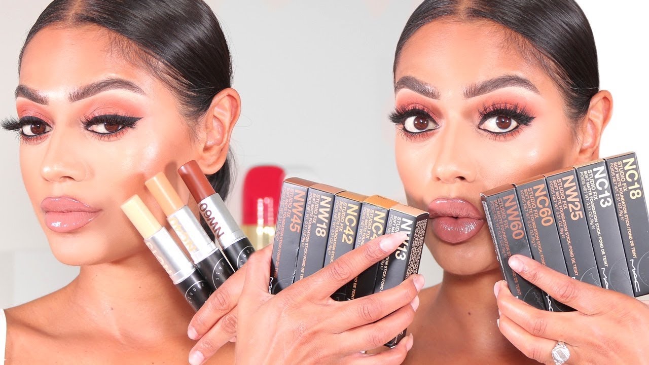 NEW MAC SOFT MATTE FOUNDATION STICK | Review + wear test | Sabrina Anijs