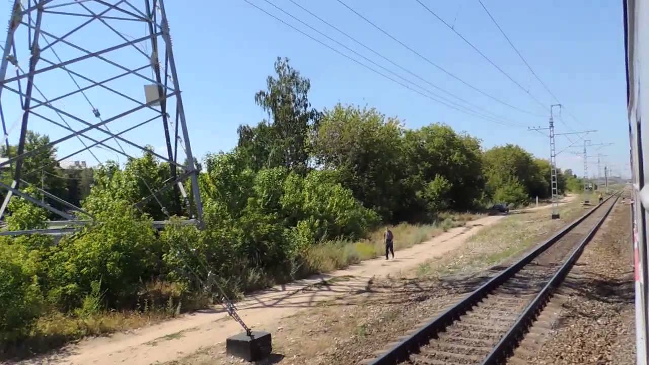 Казань из окна поезда(Через Восстание-пасс.)